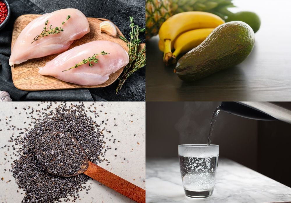 Nguyên liệu làm sinh tố ức gà